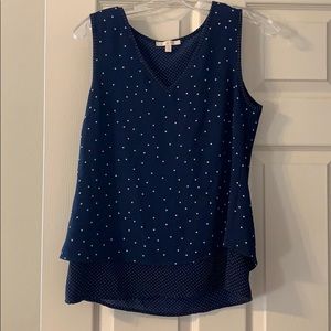 Sleeveless blouse with back detail, Skies are Blue